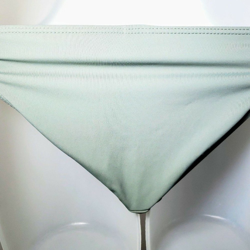 Seafolly Australia Swimsuit Size US 6 / AU 10 Grey Green Cutout Ruffle One Piece - Picture 6 of 11